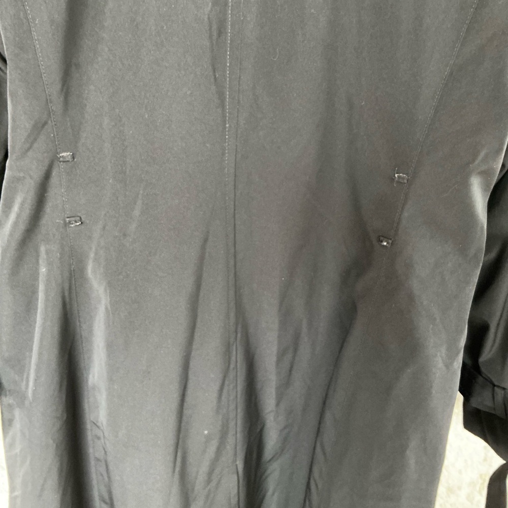 London Fog Women's Black Trench Coat - Picture 4 of 4
